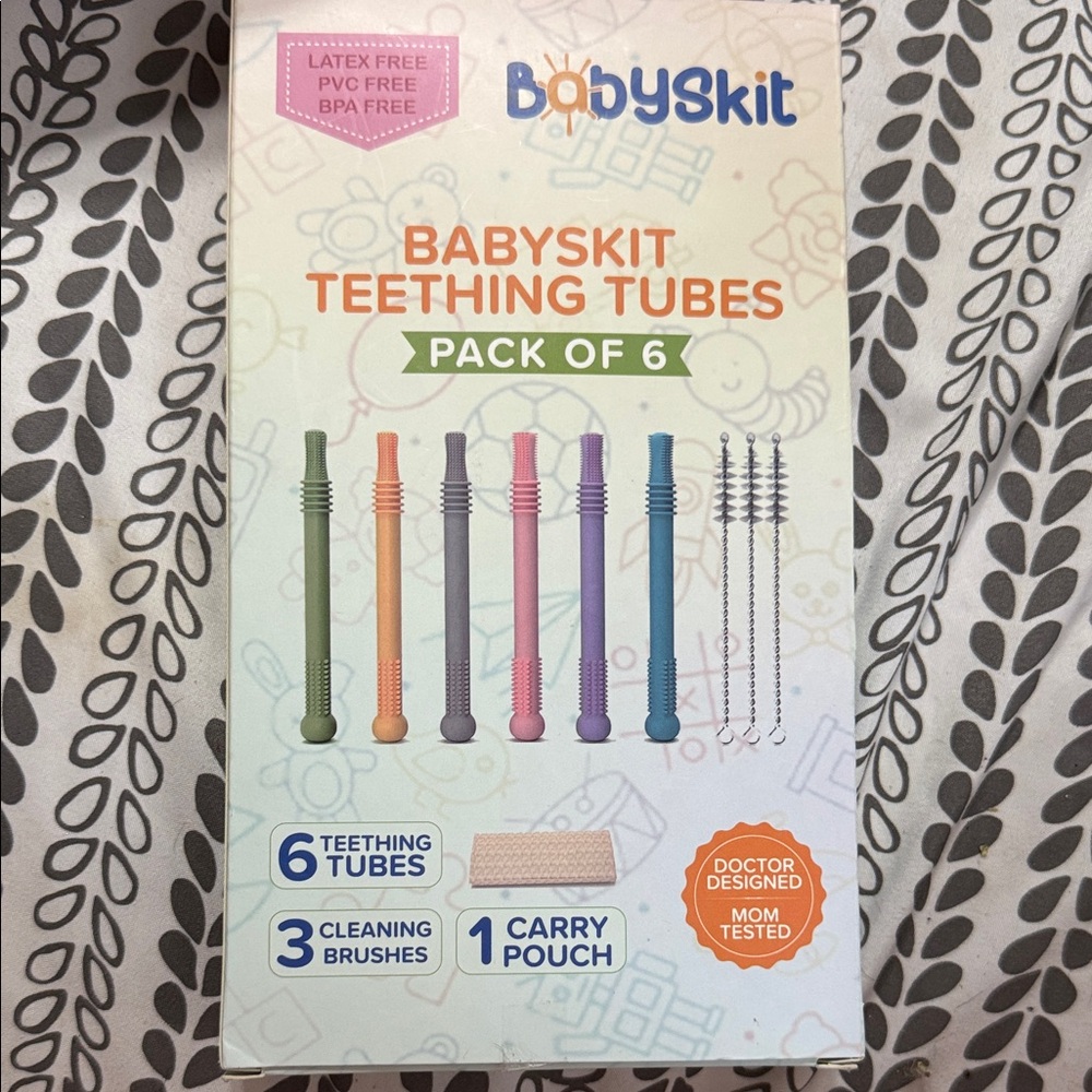 Multicolor Teething Tubes Pack